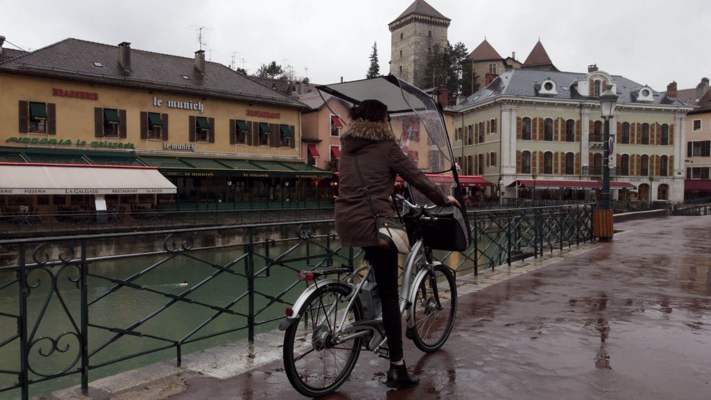 Protection pluie pour le cycliste pour biporteur et triporteur Veltop Urban protection pluie