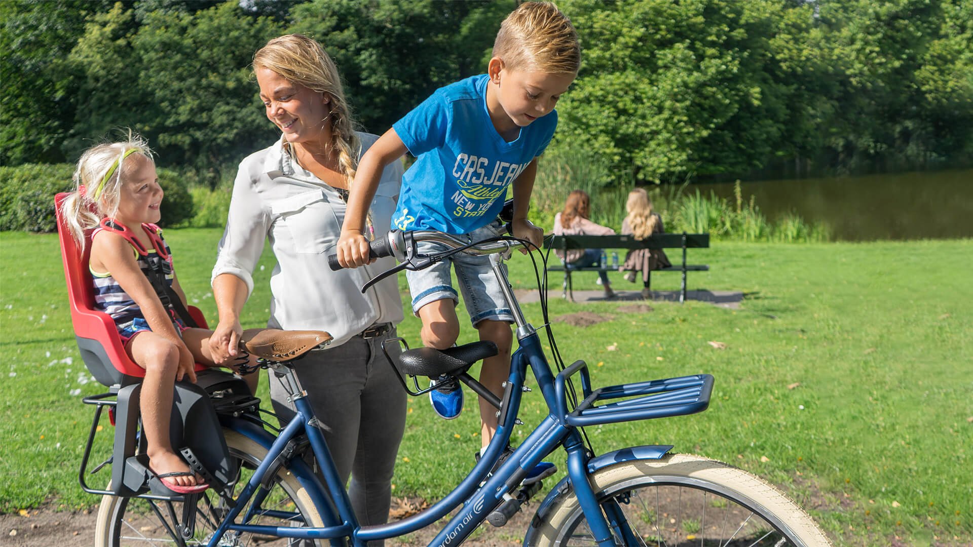 Selle enfant avant (vélo avec porte-bagage avant)