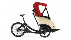 Triobike Taxi moteur pédalier avec capote de pluie
