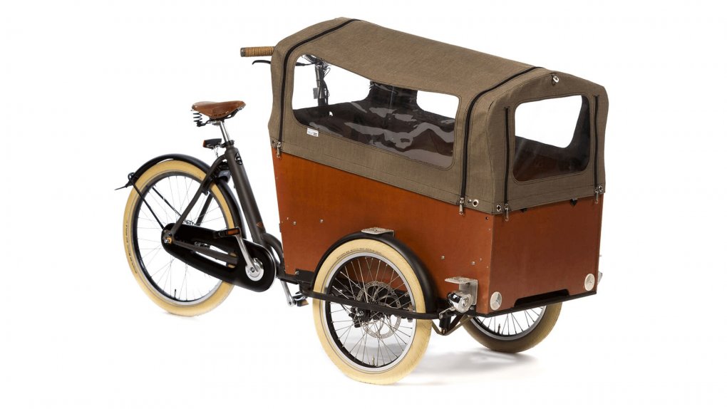 Triporteur Bakfiets.nl sur coussins d'air avec différentes options - cliquez sur Configurer pour plus d'informations