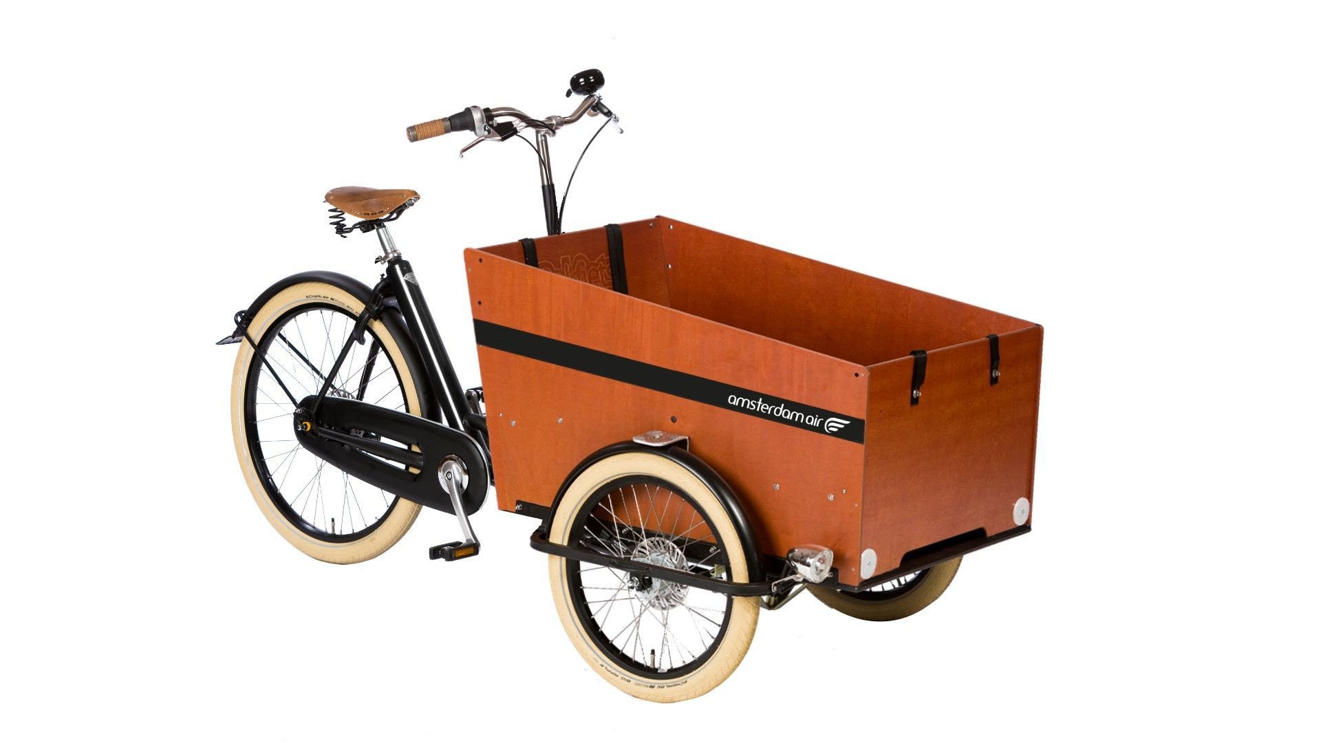 Triporteur Bakfiets.nl Cargotrike wide Cruiser noir