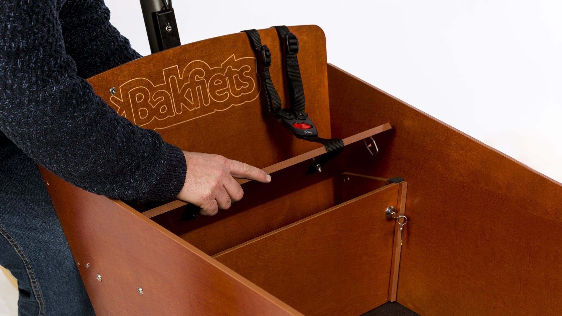 Coffre sous banquette pour triporteur Bakfiets