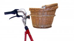 Panier de vélo avant amovible en osier Klickfix