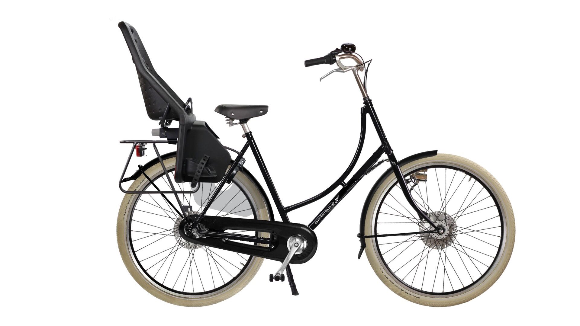 Siège vélo arrière Yepp Maxi noir,9 mois à 6 ans,sur porte-bagage