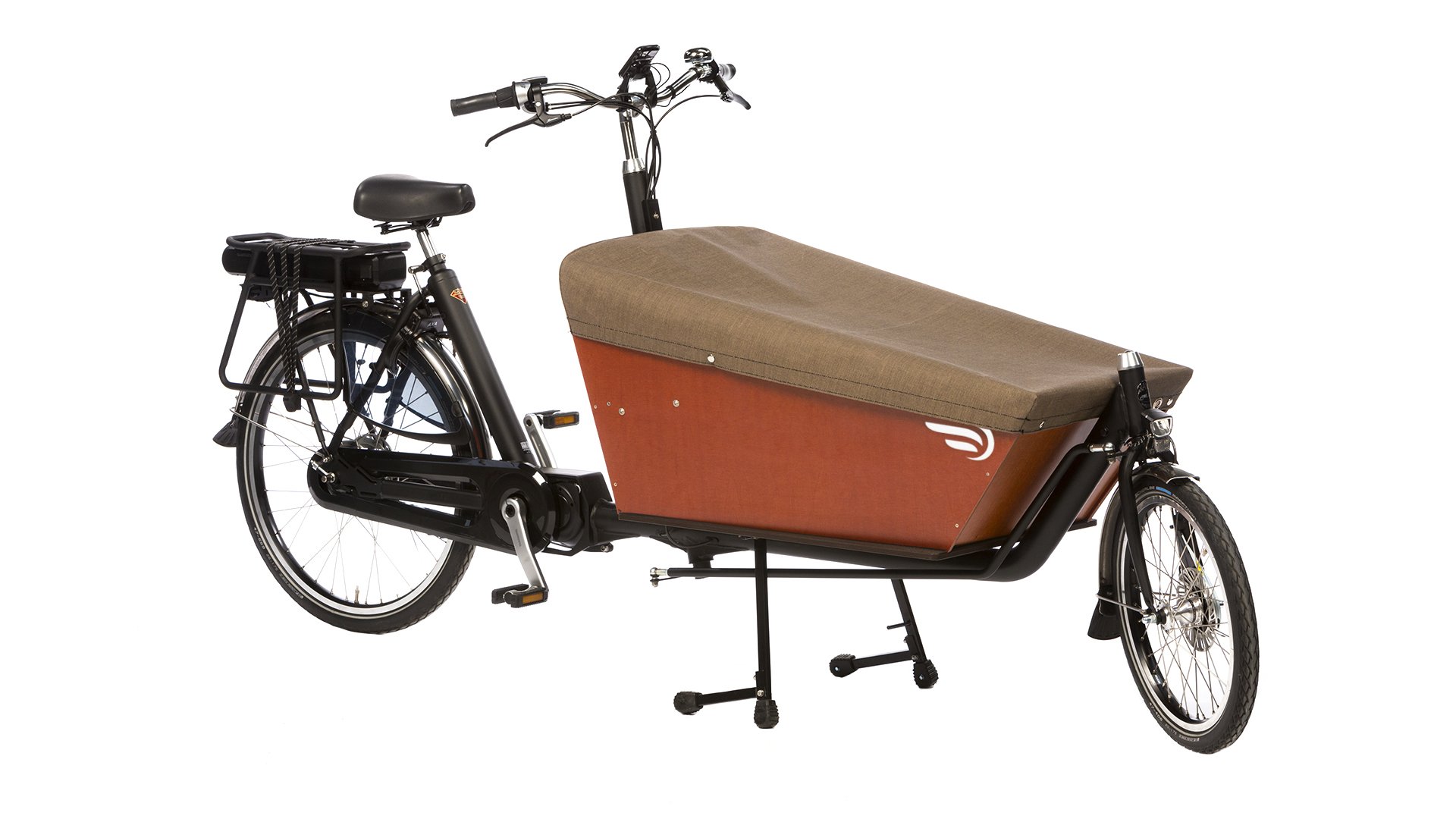 Housse de pluie noire pour coffre de biporteur court Bakfiets