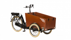 Triporteur électrique Bakfiets Confort avec assistance pédalier Shimano
