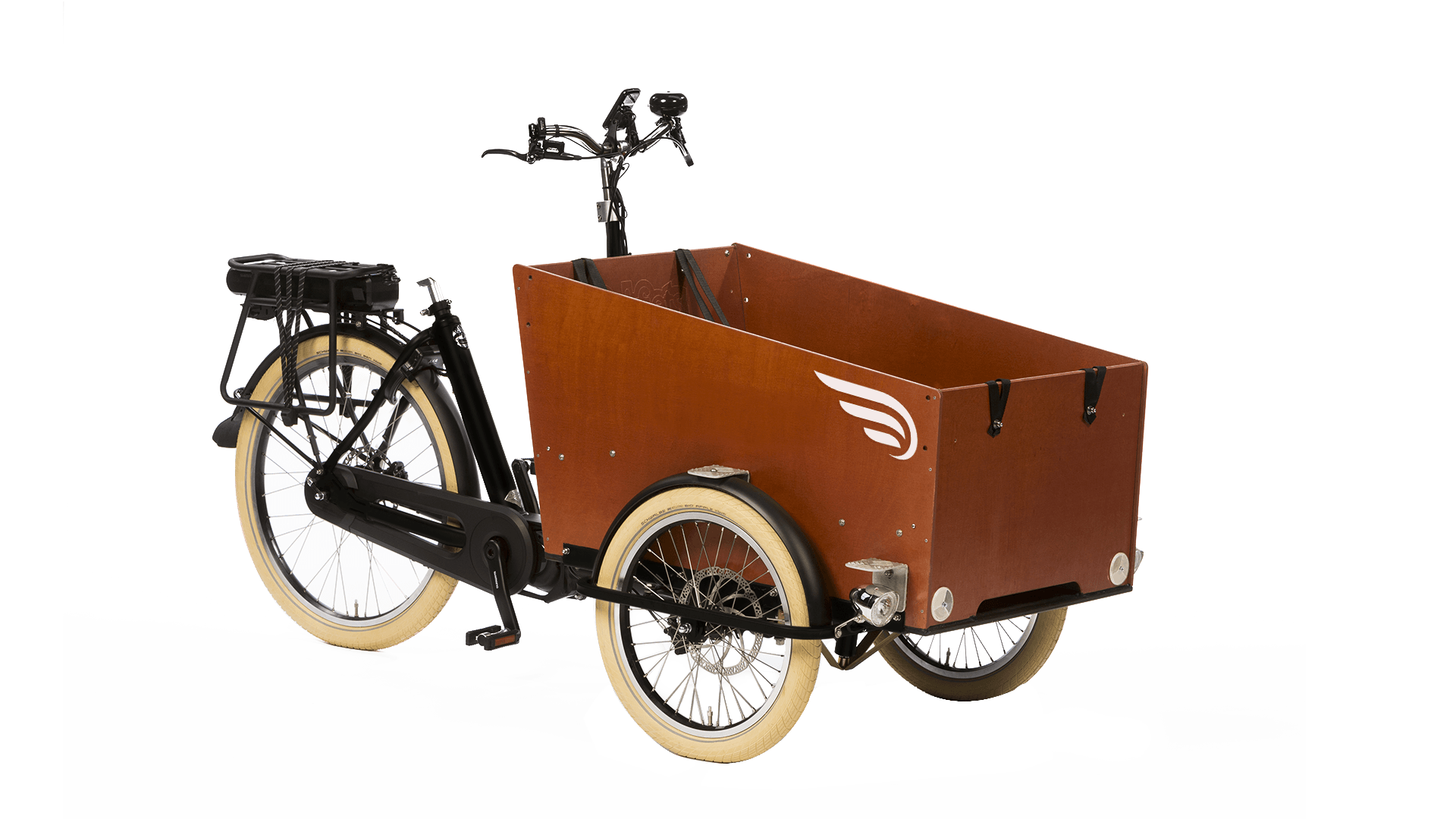 Triporteur électrique Bakfiets Confort avec assistance pédalier Shimano