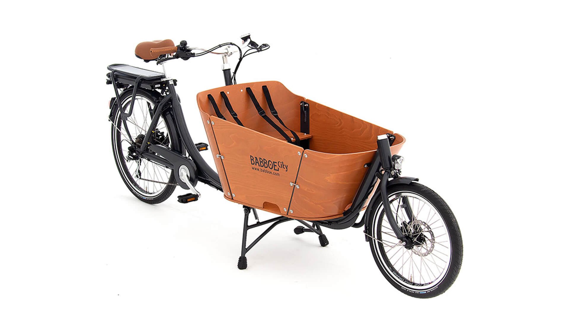 Babboe E-City,biporteur électrique pour transport d'enfants avec moteur  arrière