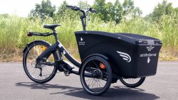 Triporteur électrique Triobike E-Boxter dans la nature