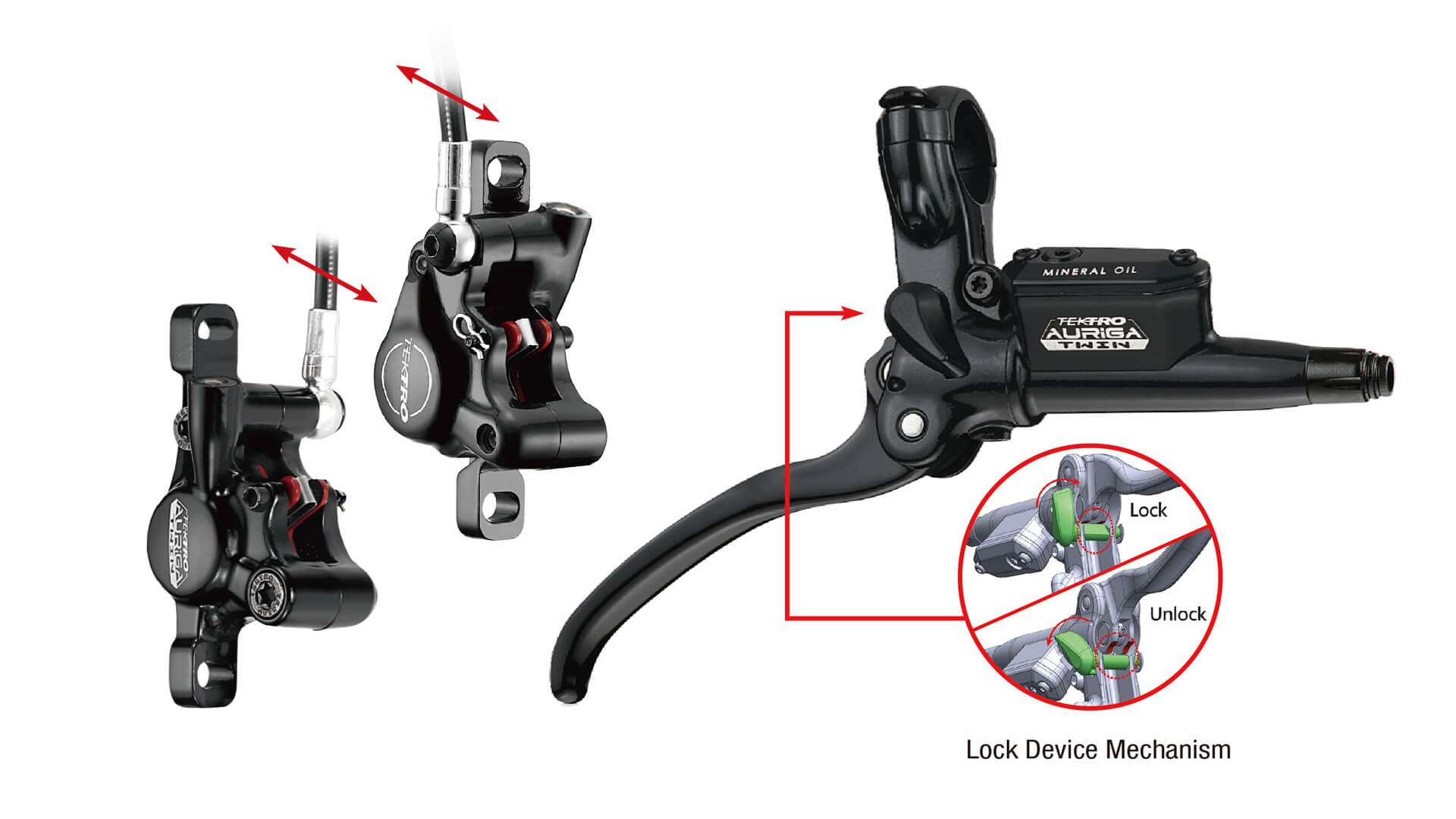 ensemble freins Tektro Auriga Twin+ HD-E745