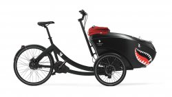Triobike Mono avec décoration requin sur la caisse avant