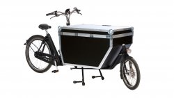 Biporteur Bakfiets STEPS avec Flightcase