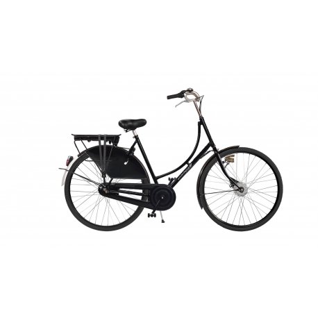 Vélo électrique hollandais Amsterdam Air 1881 Classic sans options Vélo électrique Amsterdam Air 1881 Classic avec la batterie dans le porte-bagage arrière