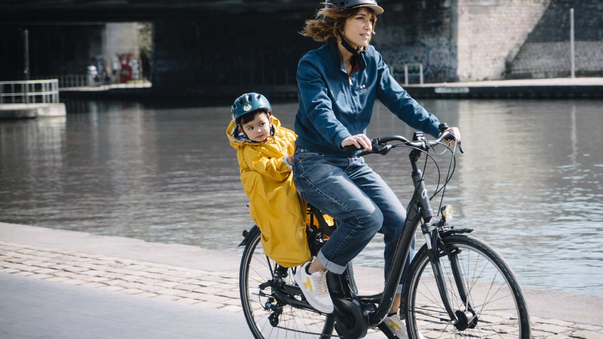 Imperméable pour siège vélo enfant rainette