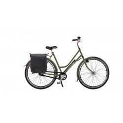 vélo de ville hollandais traditionnel avec sacoche nova double