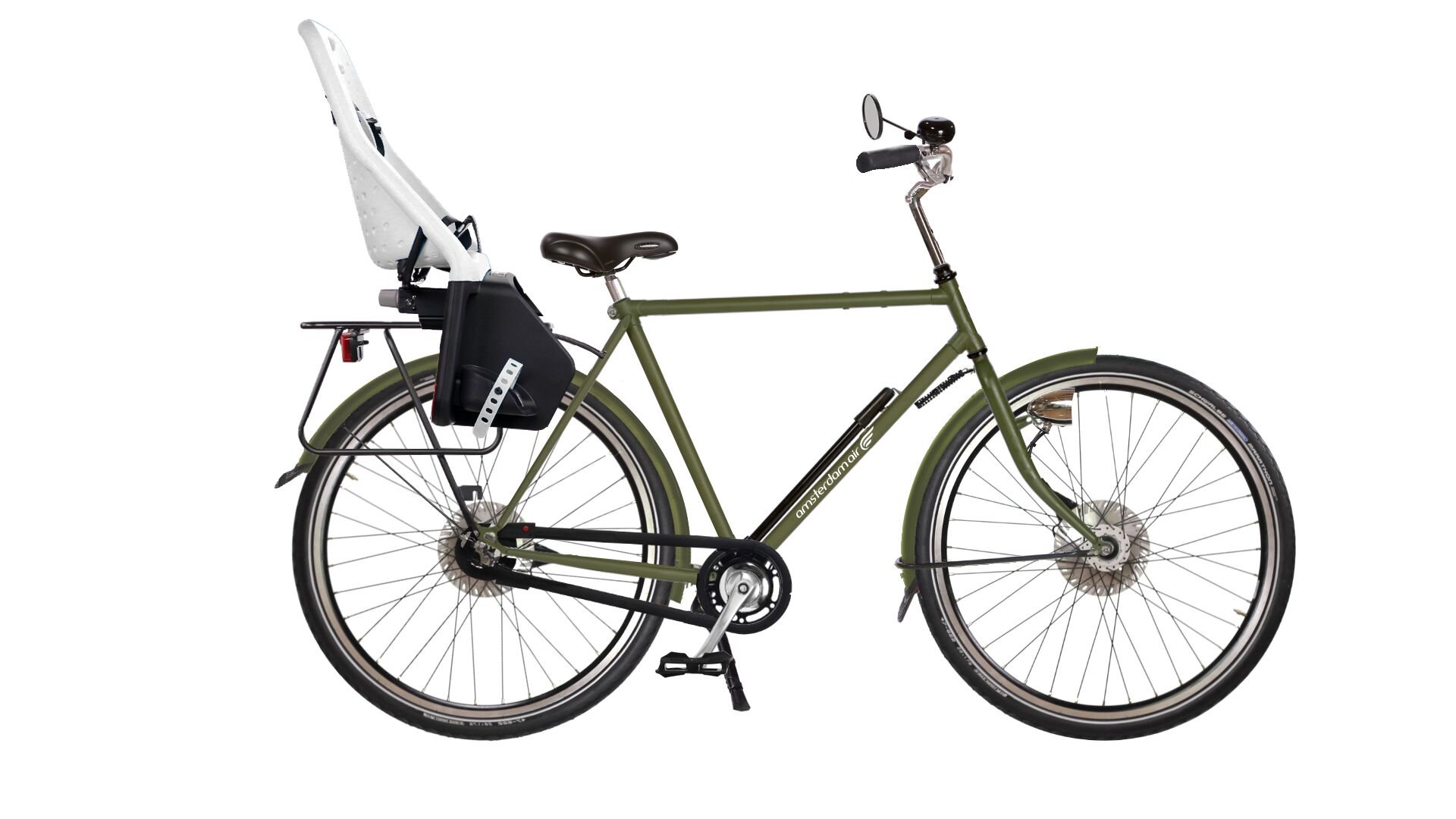 vélo de ville street high premium avec siège enfant arrière