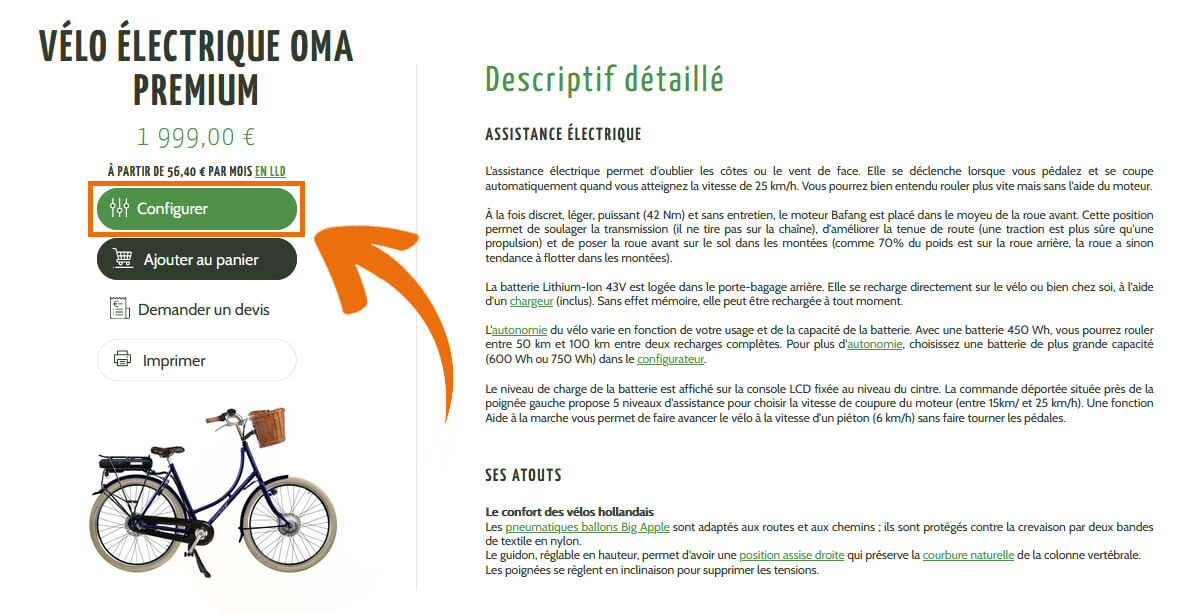 Capture d'écran bouton Configurateur 2