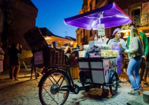 triporteur Amsterdam Air vente ambulante confiserie guimauve