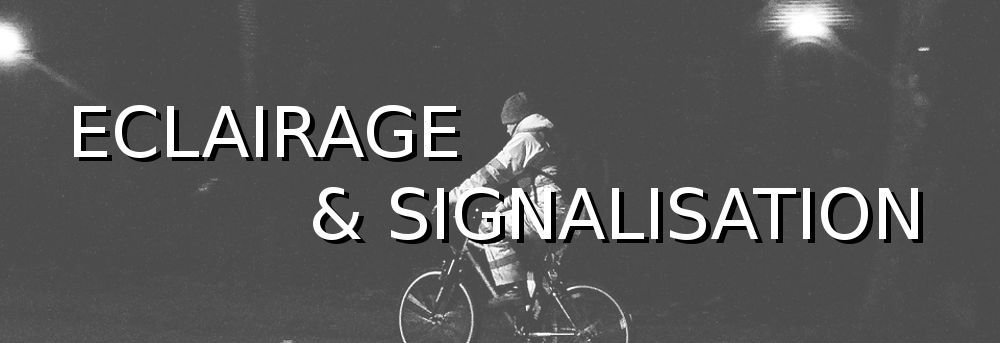 Eclairage et signalisation code de la route vélo