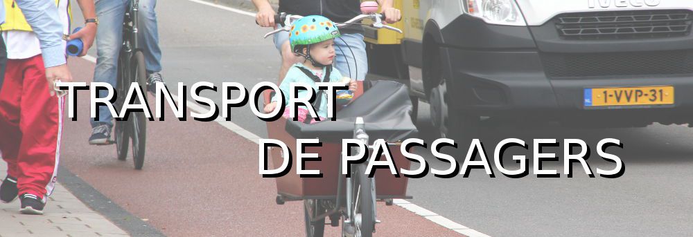 Transport de passagers sur un vélo legislation code de la route 
