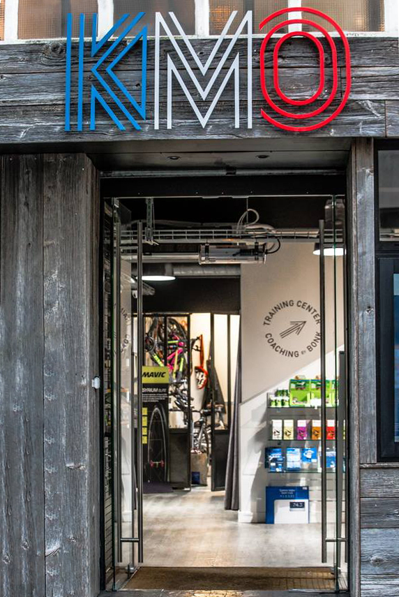L'entrée de la boutique Le Kilomètre Ø