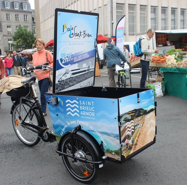 Triporteur Collectivités Locales Amsterdam Air pour l'office de tourisme de Saint Brieuc