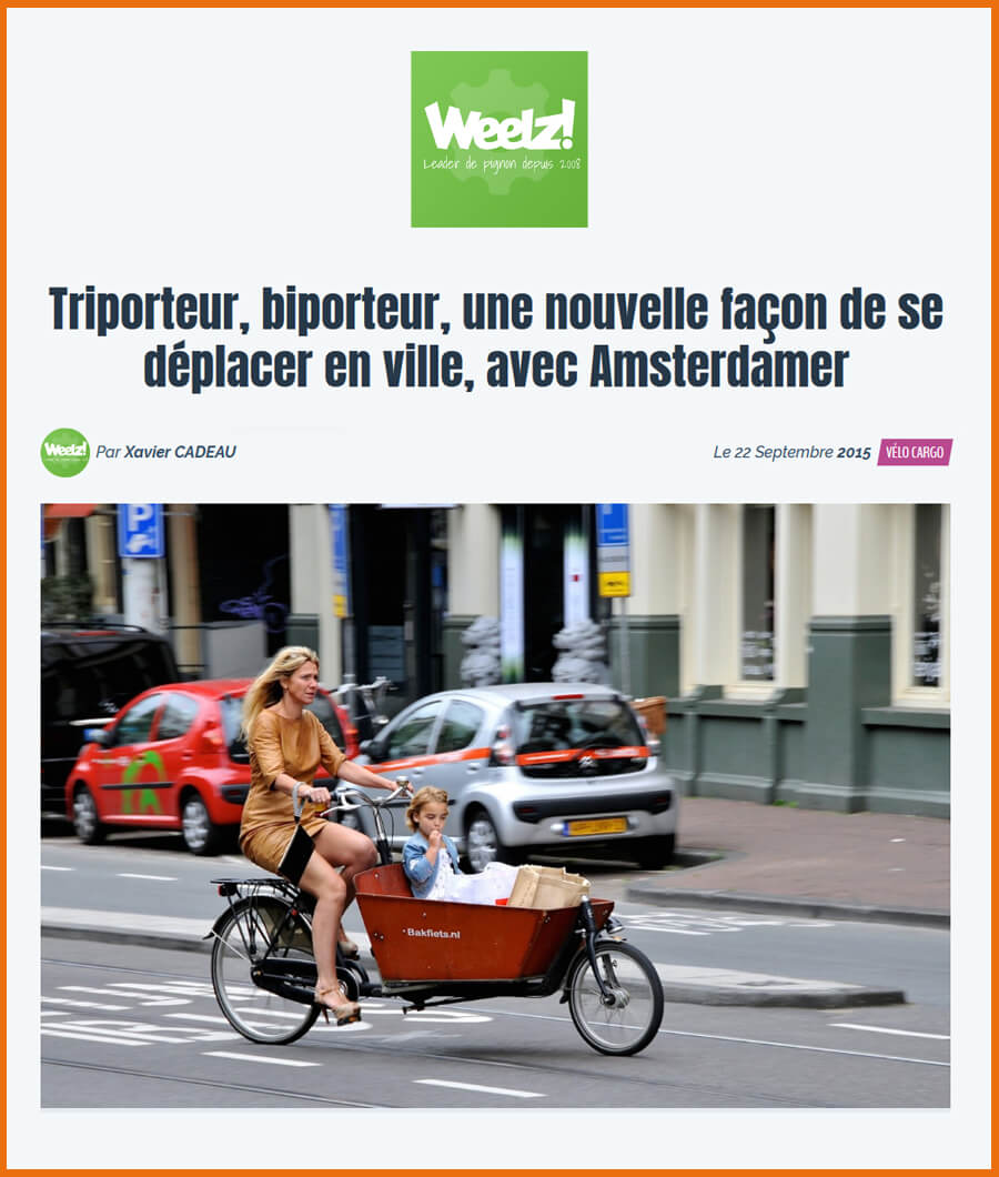 Article de Weelz, le magazine web du vélo