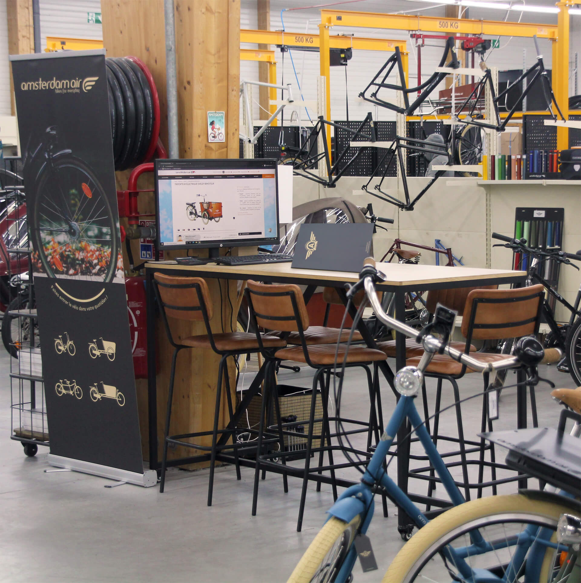 le showroom d'Amsterdam Air