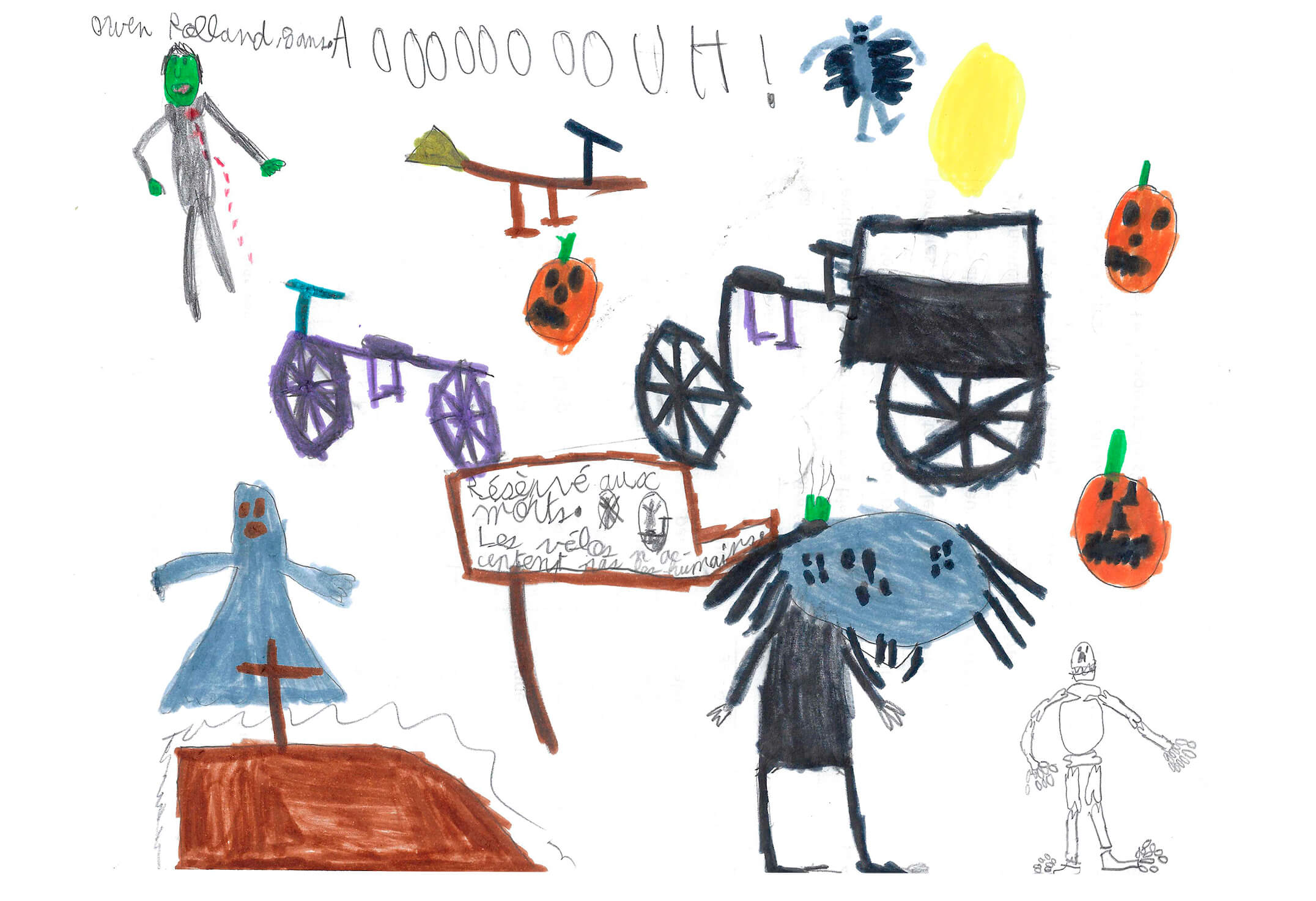 Dessin de Owen, 8 ans