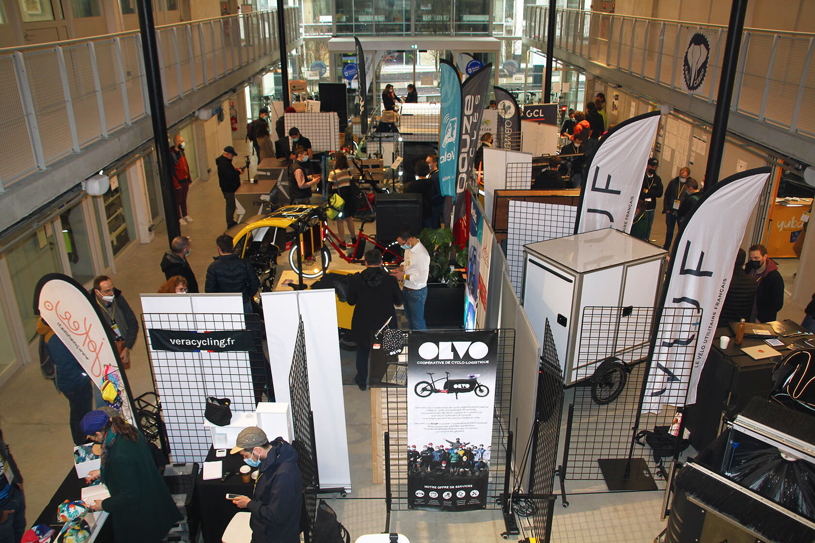 Les exposants de la filière du vélo utilitaire