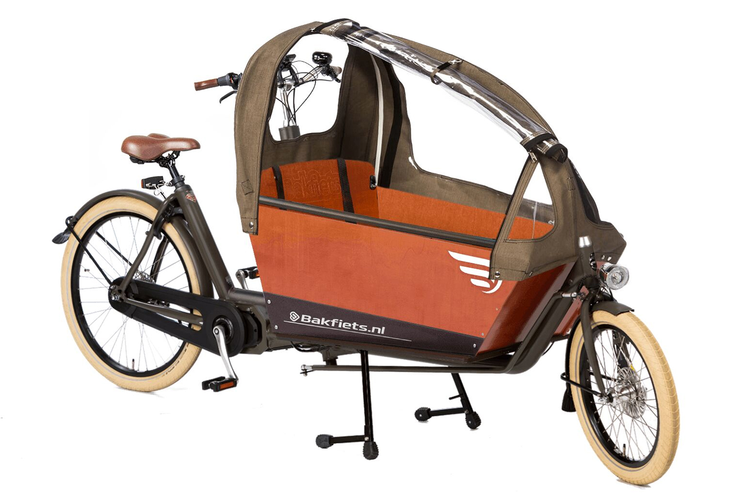 Biporteur Bakfiets Confort avec moteur pédalier Shimano e-bike Systems