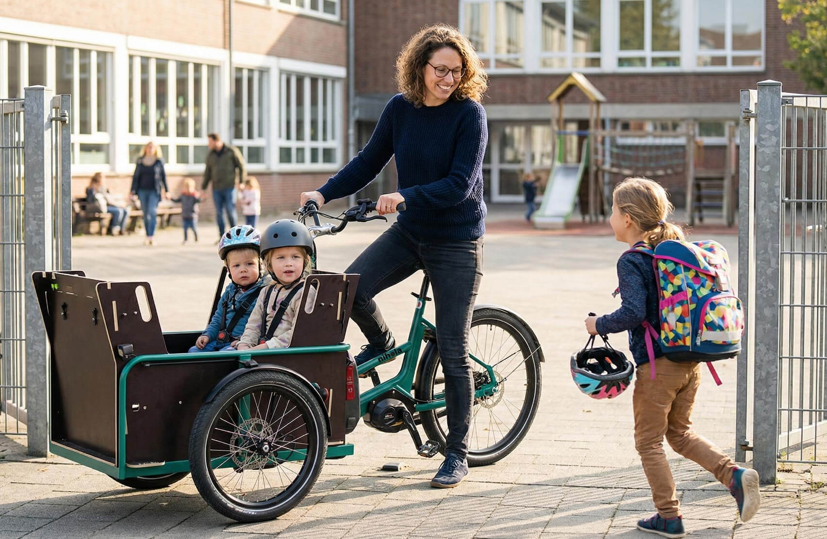 Le triporteur NIHOLA Combi 4Family