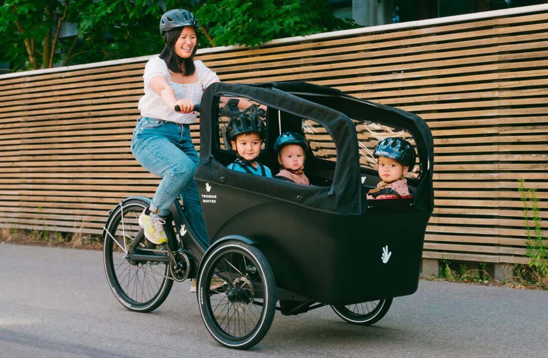 Triporteur &eacute;lectrique Triobike Boxter Air II