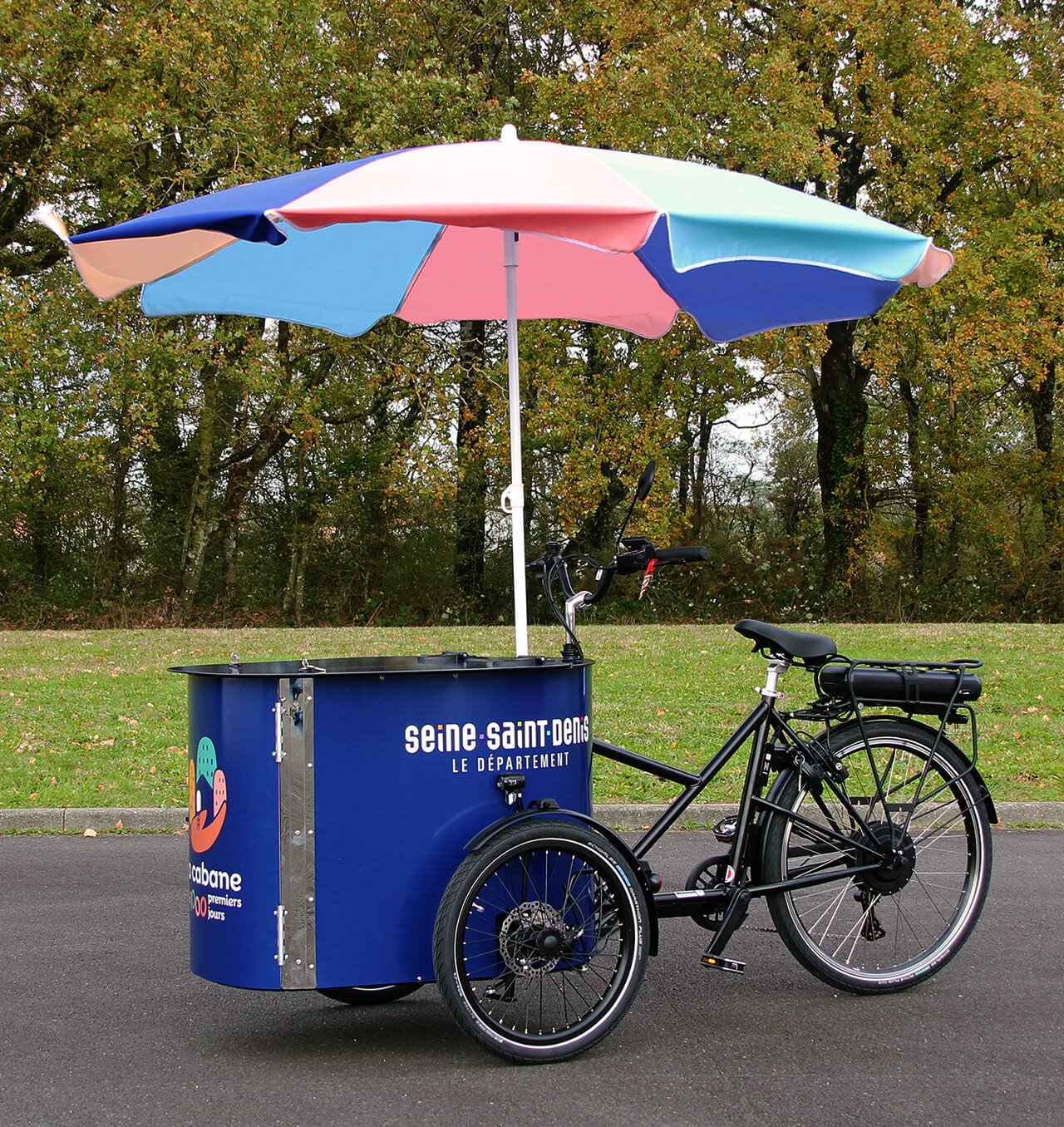 Triporteur CARGO XL Événementiel La Cabane des 1000 Premiers Jours