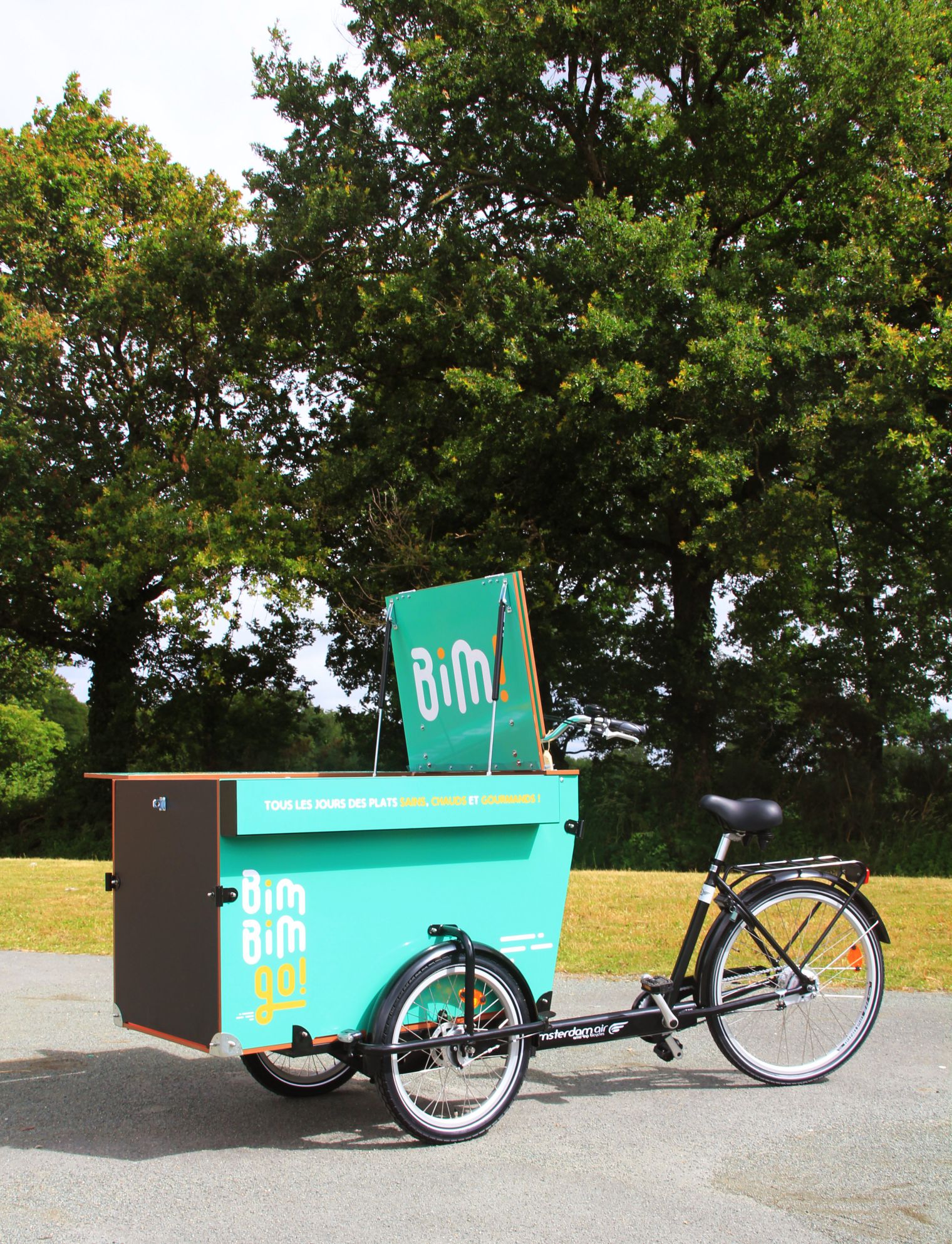 Bim Bim Go - Triporteur électrique personnalisé Amsterdam Air. 