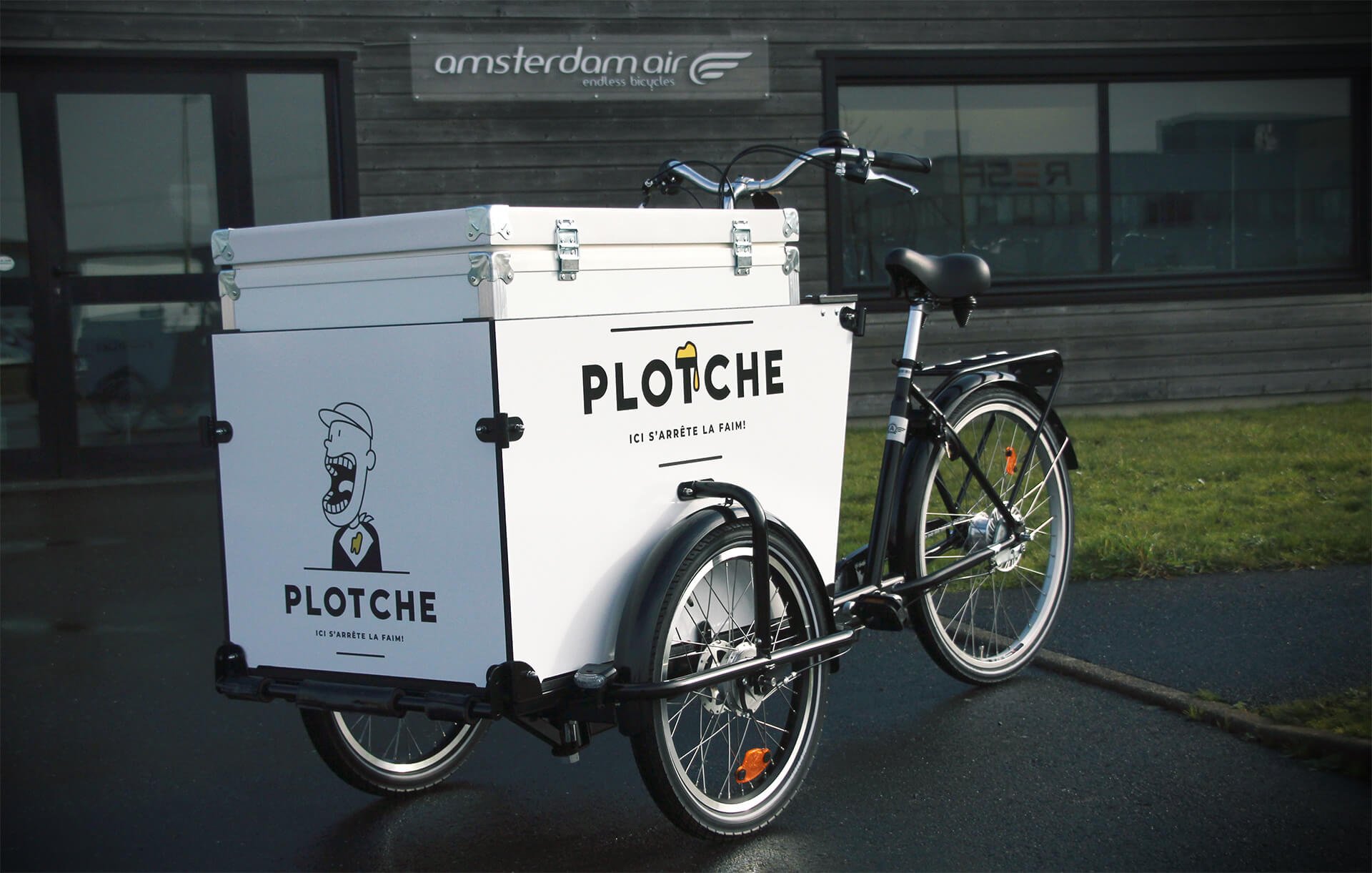 Plotche - Triporteur pro avec coffre isotherme 180L