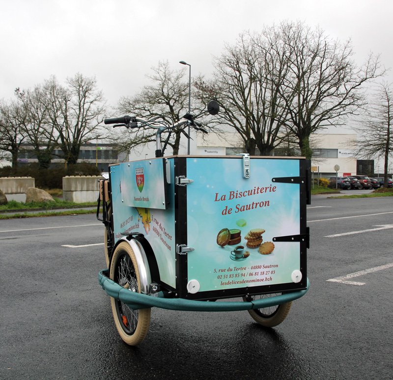 Triporteur publicitaire Amsterdam Air eDrive