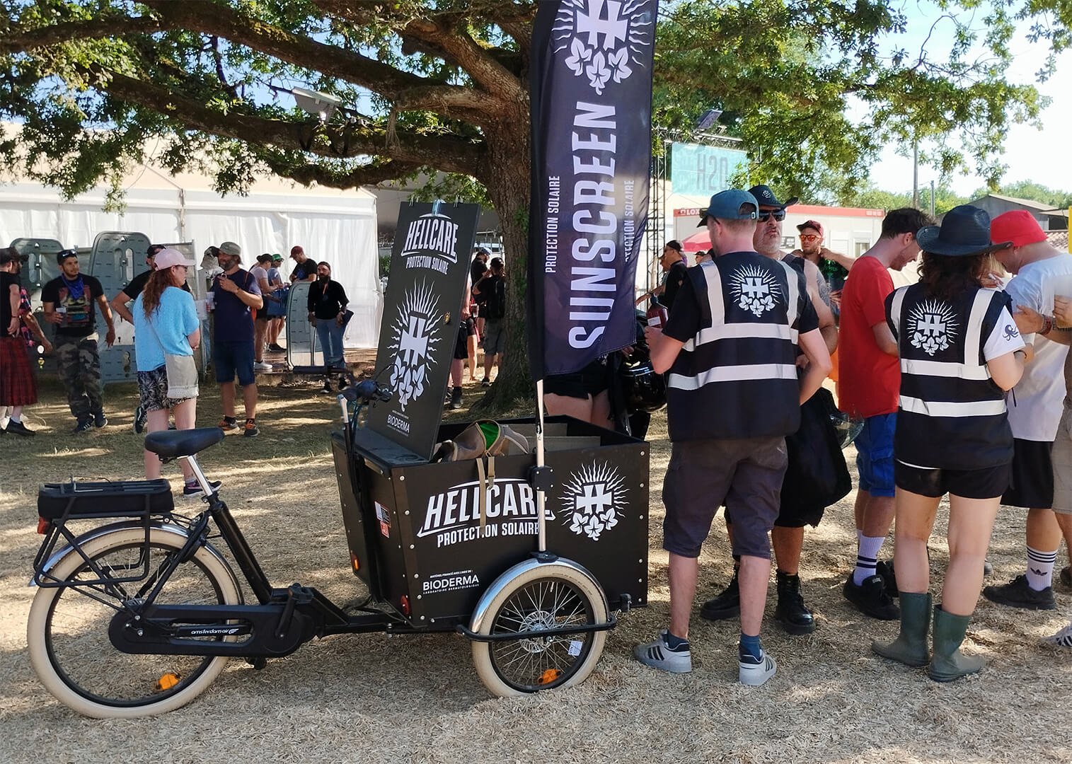 Le triporteur eDrive Pro au service des festivaliers du Hellfest