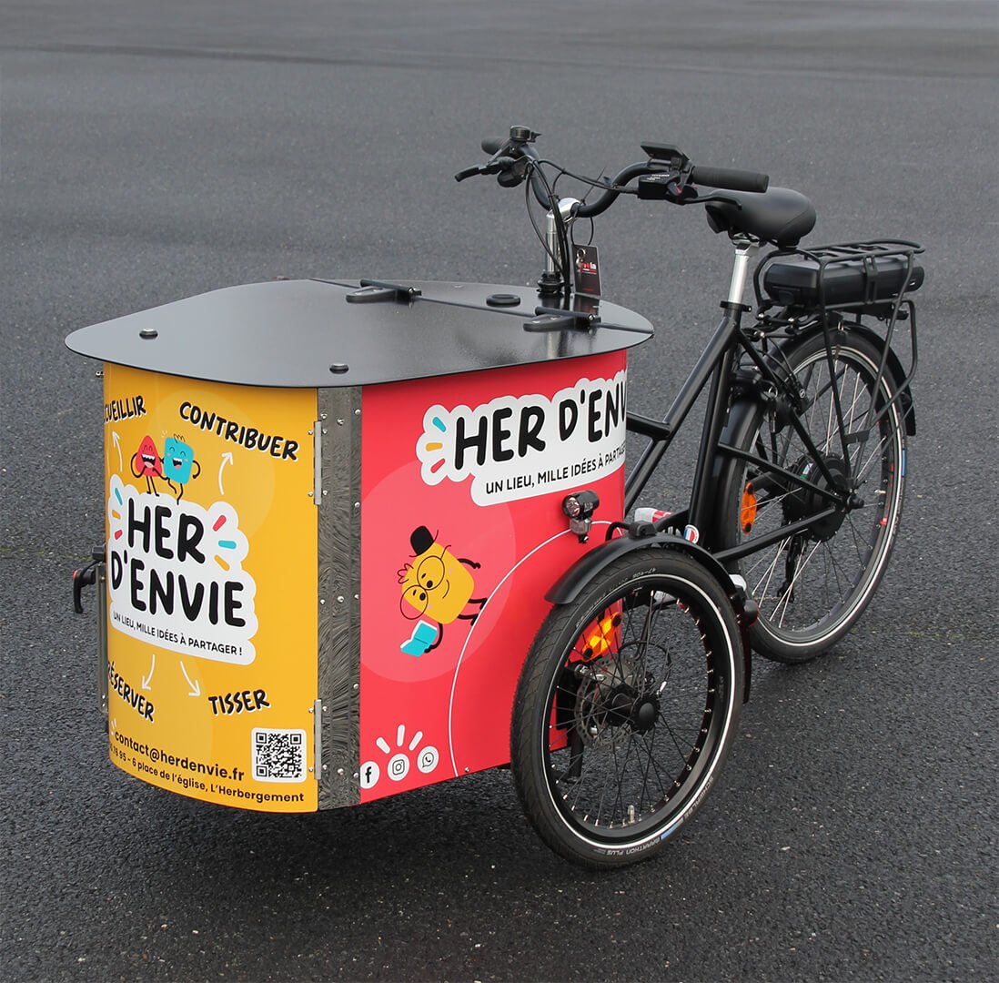 Triporteur électrique CARGO XL Événementiel - Association Her d'Envie 