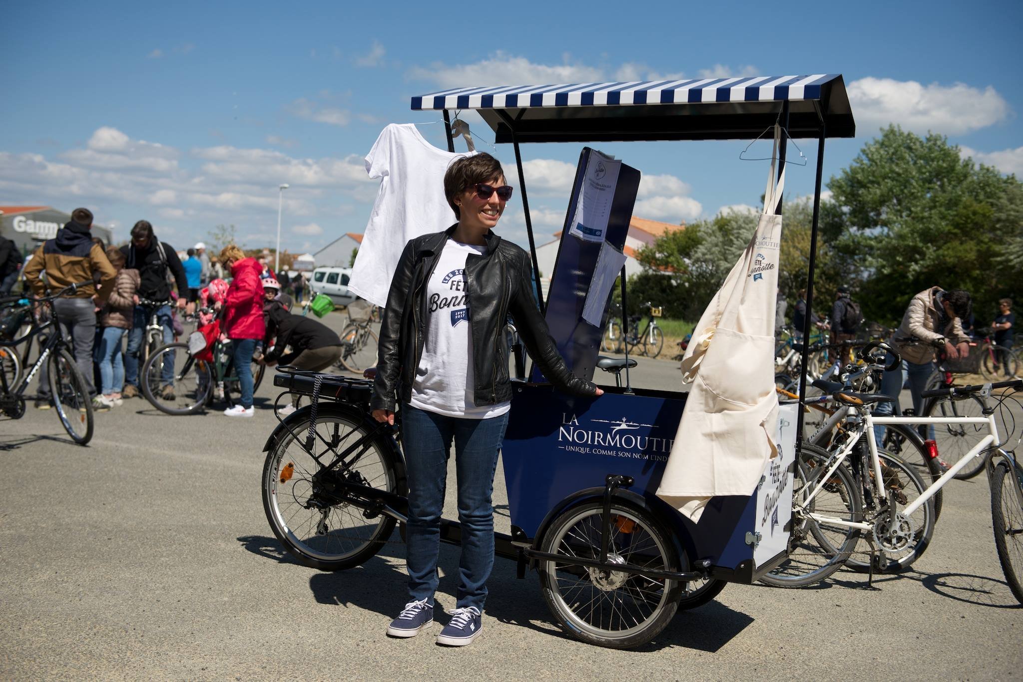 La Noirmoutier - Triporteur électrique vente ambulante. 
